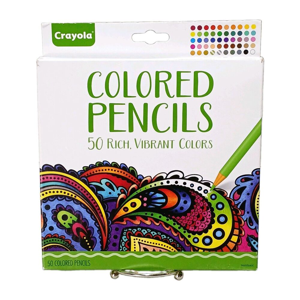Crayola Colored Pencils 50 Rich & Vibrant Colors New